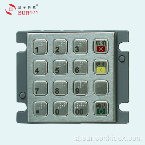 PCI3.0 Certified encryption PIN pad maka mentkwụ mentgwọ Kiosk